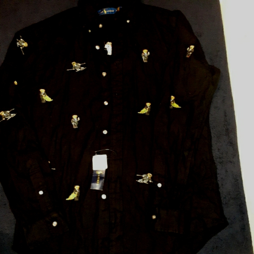 Polo button up long sleeve shirt